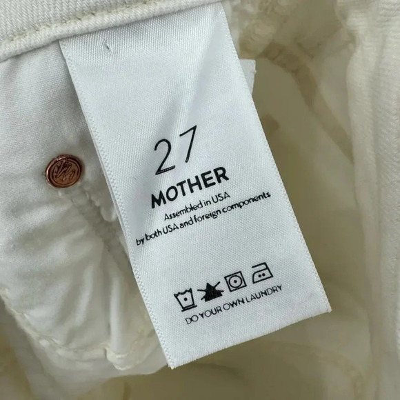 Mother Denim High Waisted Looker Ankle Fray Tea And Biscuits  Size 27 Jeans B895 - Picture 5 of 6